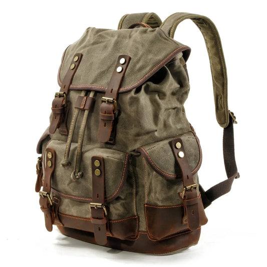 Mortani Ombra Vintage Canvas Backpack