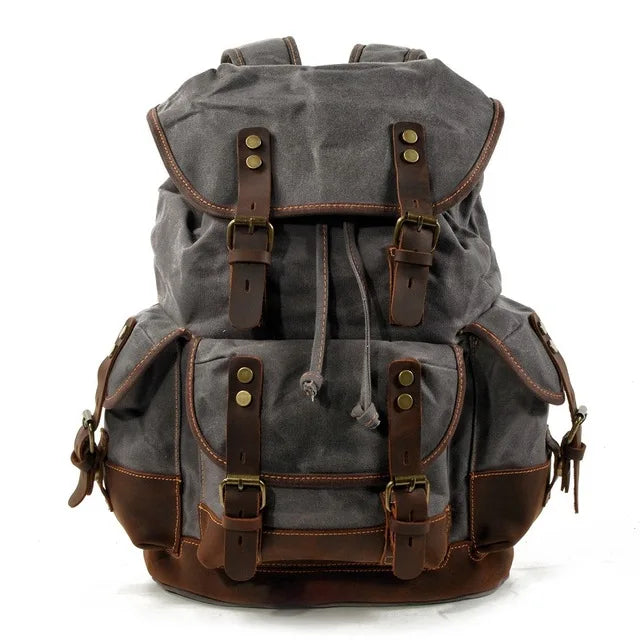 Mortani Ombra Vintage Canvas Backpack