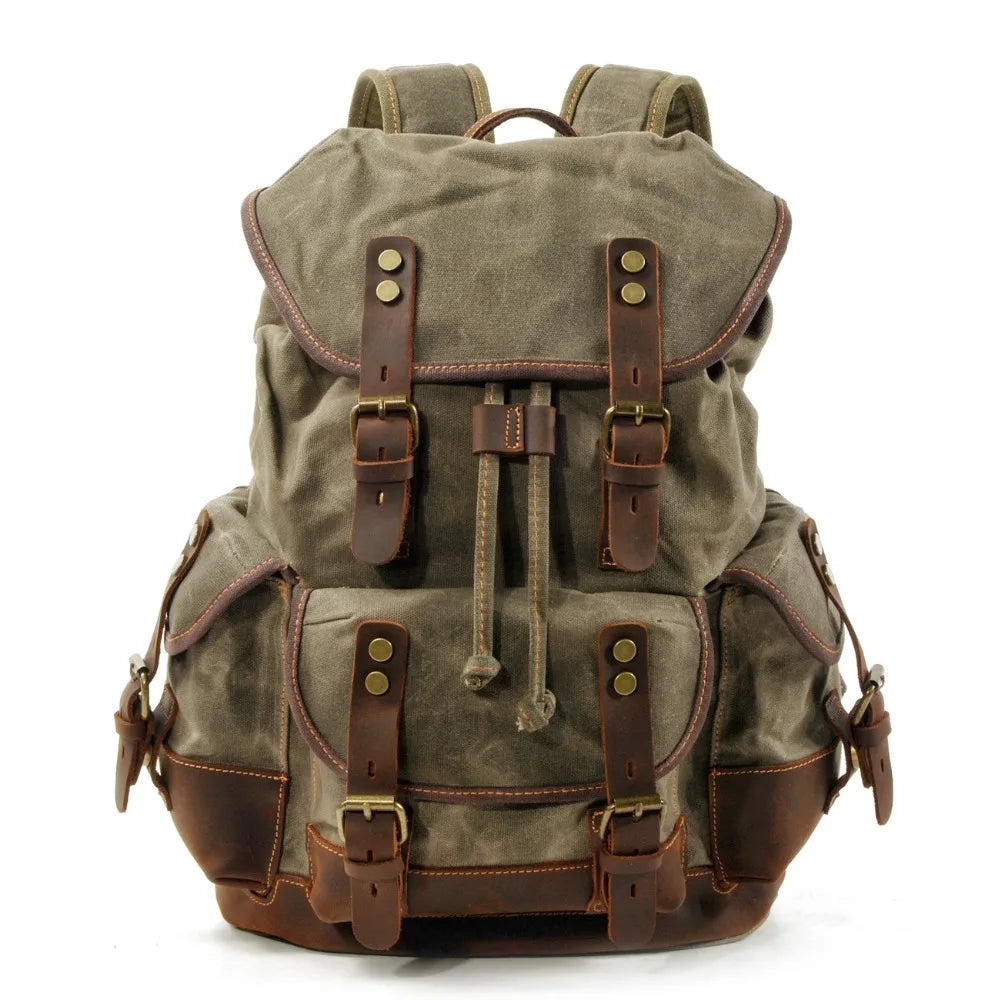 Mortani Ombra Vintage Canvas Backpack