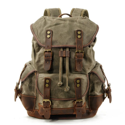 Mortani Ombra Vintage Canvas Backpack