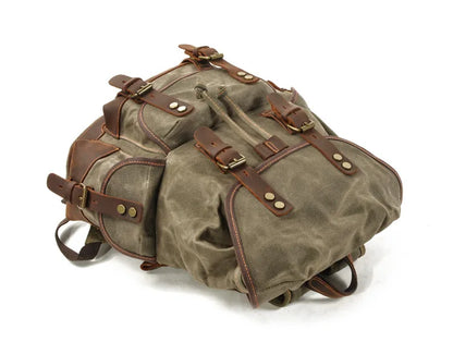 Mortani Ombra Vintage Canvas Backpack
