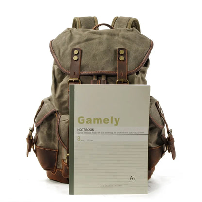 Mortani Ombra Vintage Canvas Backpack