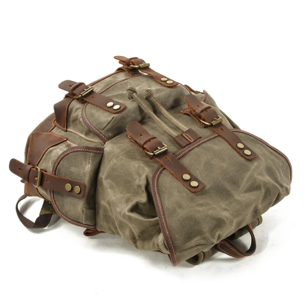 Mortani Ombra Vintage Canvas Backpack
