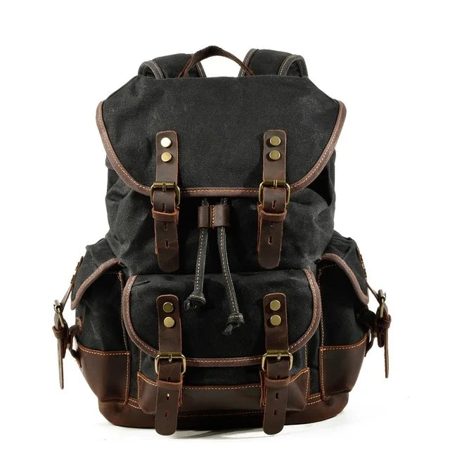 Mortani Ombra Vintage Canvas Backpack