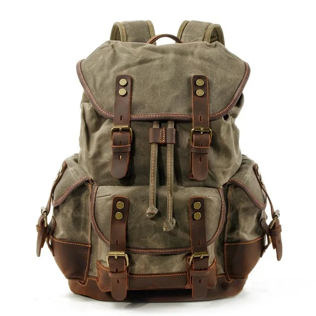 Mortani Ombra Vintage Canvas Backpack