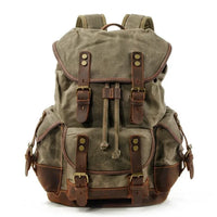 Waxed army green