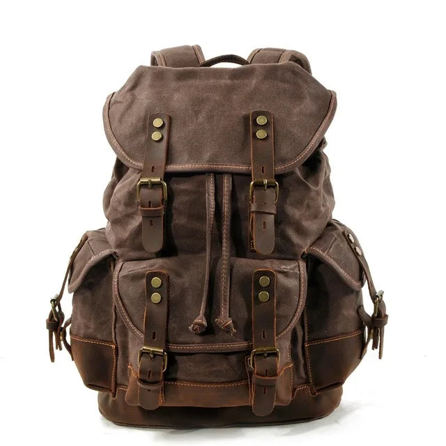Mortani Ombra Vintage Canvas Backpack