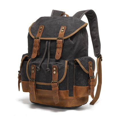 Mortani Ombra Vintage Canvas Backpack