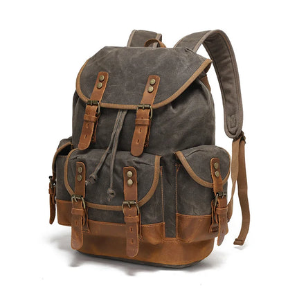 Mortani Ombra Vintage Canvas Backpack
