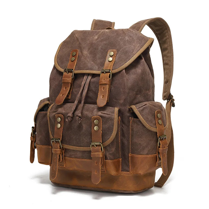 Mortani Ombra Vintage Canvas Backpack