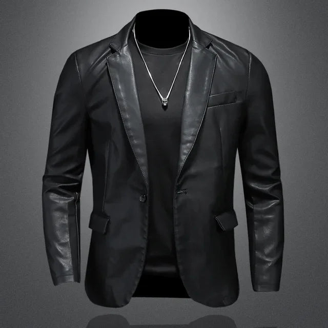 Mortani Forma Leather Blazer